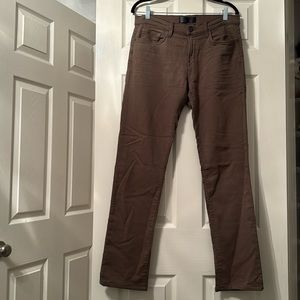 J Brand stretch pants, dark khaki, size 32 regular